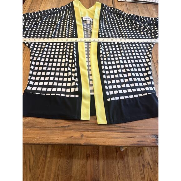 Joseph Ribkoff Open Front Short Sleeve Kimono Cardigan Coverup Size 14 - Picture 10 of 11